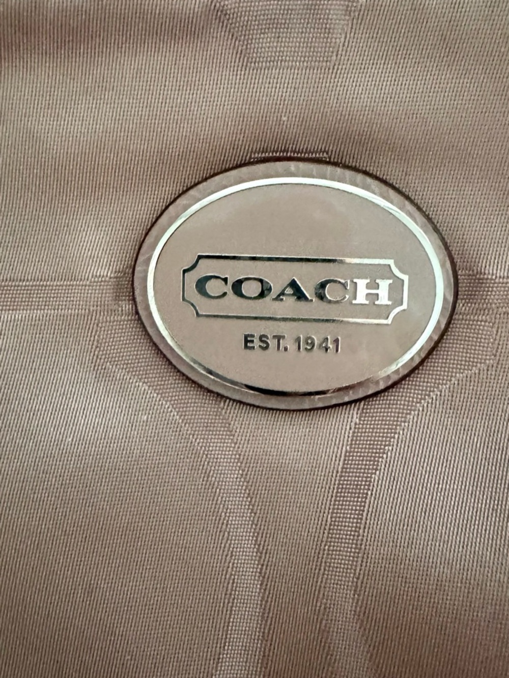 Coach Dusty Pink Signature Nylon Crossbody Bag - Picture 5 of 6